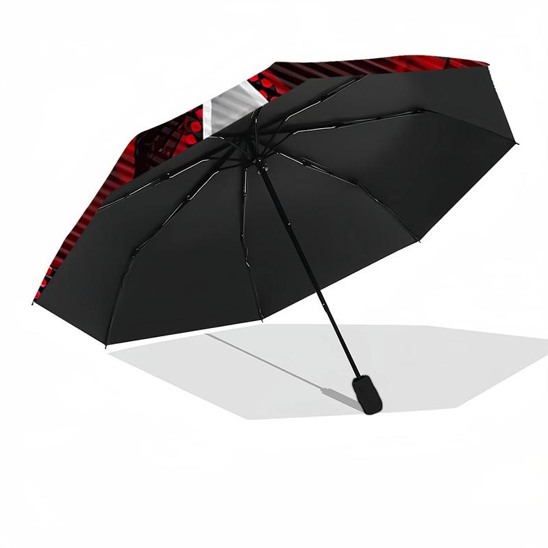 Umbrella Corporation Symbol Outdoor Automatic Umbrella Sturdy 8-Rib Shaft Durable Plastic & Iron Travel Essential Fashion Lovers