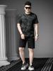 European Goods Summer Loose Short sleeve T-shirt Men's 2025 New High Sense Print Half Sleeve T-shirt Casual Top Men