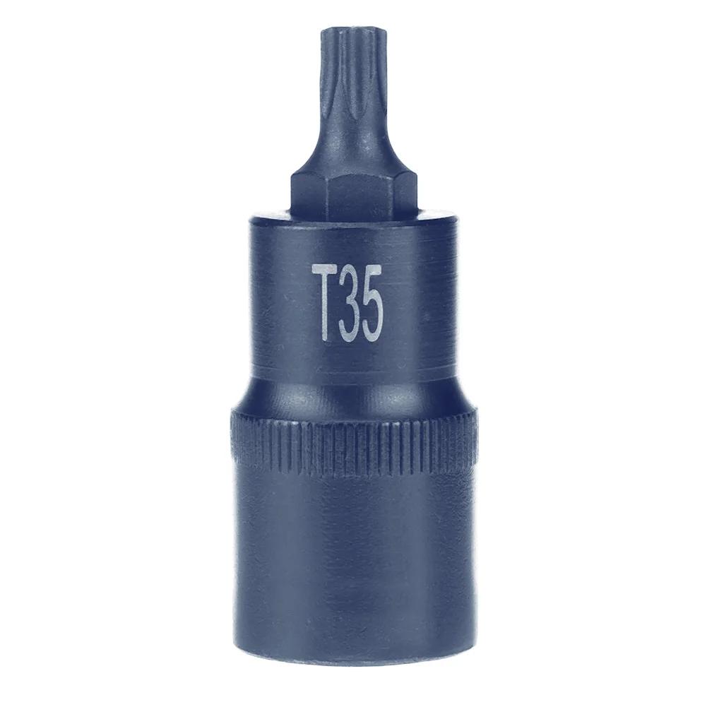 Отвертка Torx Bit 1/2 Адаптер для отверток T30 T35 T40 T45 T50 T55 T60 T70 Ручной инструмент для ремонта головок привода