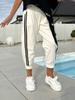 Европейский и американский уличный стиль Женские повседневные спортивные штаны с эластичной талией