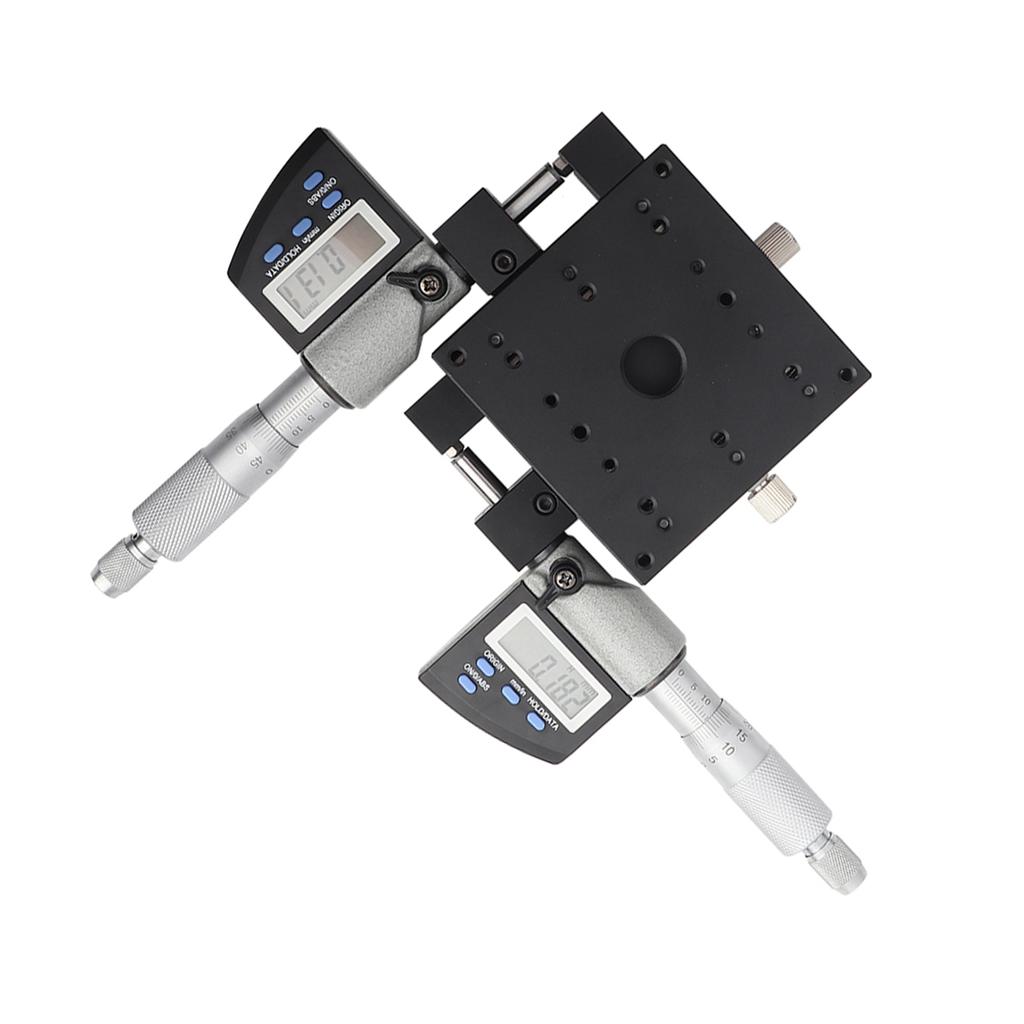 SEMXY80AS Микрометрическая платформа с цифровым дисплеем 80x80 мм 0,002 мм Линейная платформа