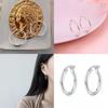 Новые модные геометрические серьги-кольца 2023 Весенняя модная бижутерия для женщин