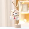 Adorable Bow Tied Dessert Bear Plush Keychain Cookie Themed Stuffed Keyring Toy