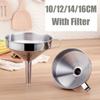 Stainless Steel Canning Detachable Kitchen Tools Oil Funnel Liquid Filter Kitchen Gadget