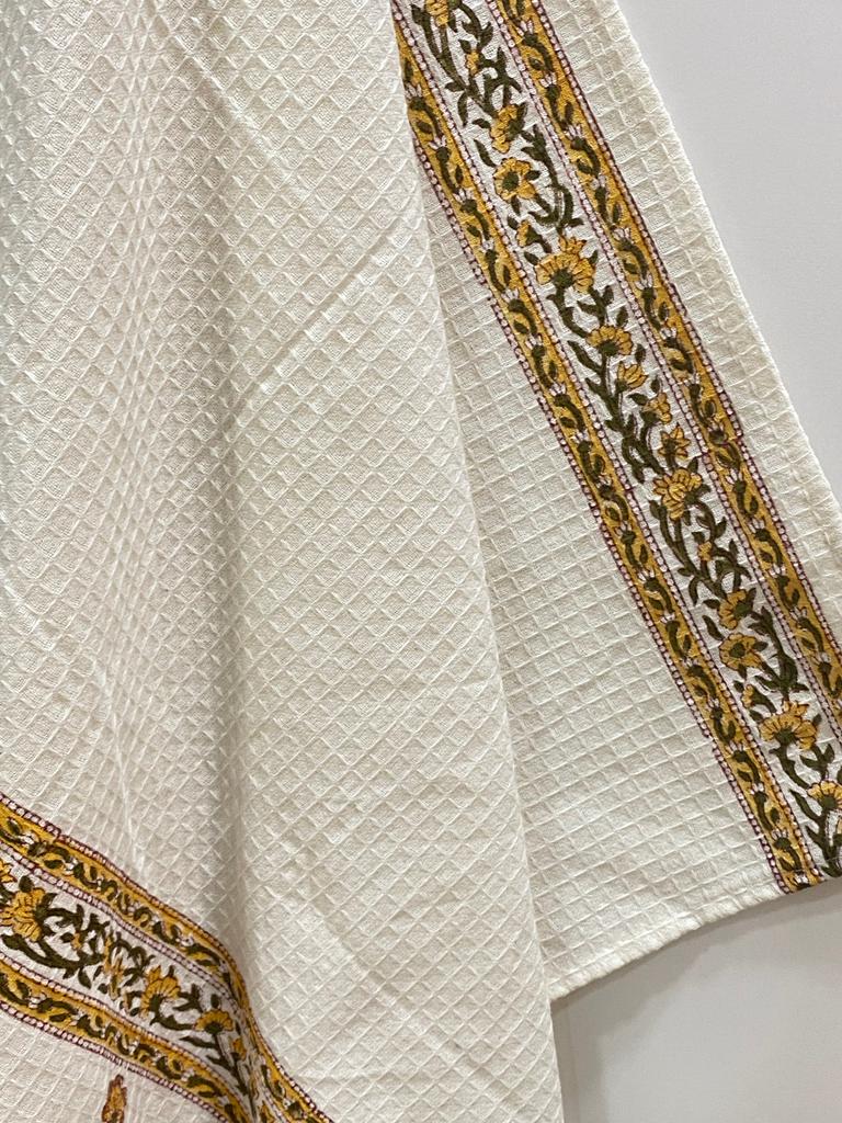 Blockprint Soft Cotton Towel (60-30 Inches)