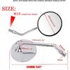 Rear View Mirror 10mm Motorcycle Scooter Round Moped Mirrors for Honda Honda CB 350 450 500 550 600 650 900 750 Suzuki Kawasaki/Universal M10 Chrome