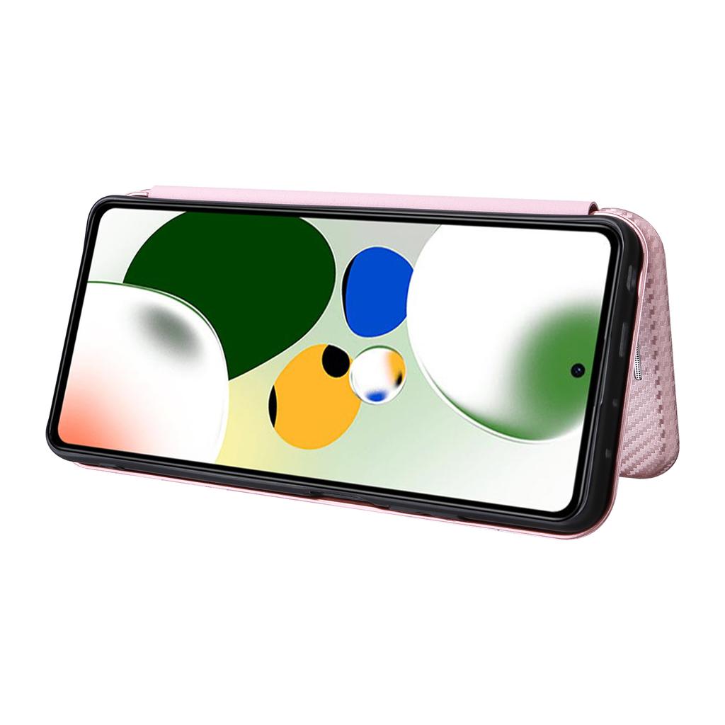 Для Xiaomi Redmi Note 12 Pro Speed 5G/Note 12 Pro 5G/Poco X5 Pro 5G Чехол для телефона из ПУ кожи с текстурой углеродного волокна, подставка, слот для карт, чехол для телефона