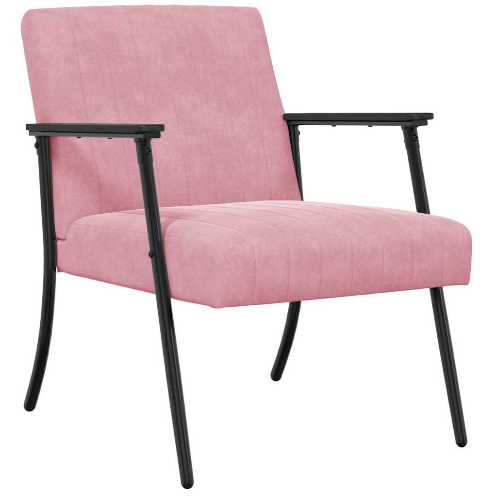 Armchair Pink 59 x 75 x 78 cm Velvet