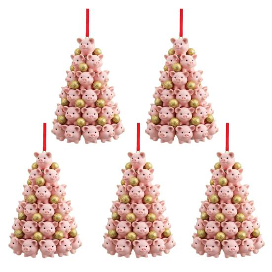 Подвеска-пирамидка с животными, Подвеска на новогоднюю елку с животными, 2D акриловое подвесное украшение для рождественской елки, брелок для рюкзака, для автомобиля