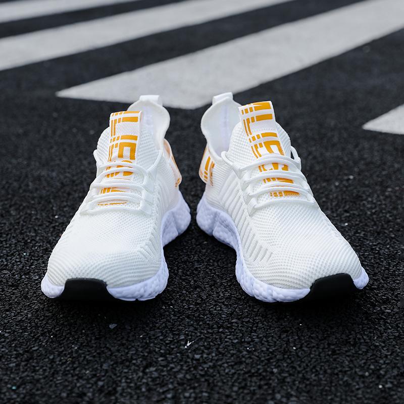 Fashion Sneakers Men's Shoes Comfortable Hiking Tenis Para Hombre Outdoor Breathable Mesh Lightweight Soft Sole Jogging Casual Shoes