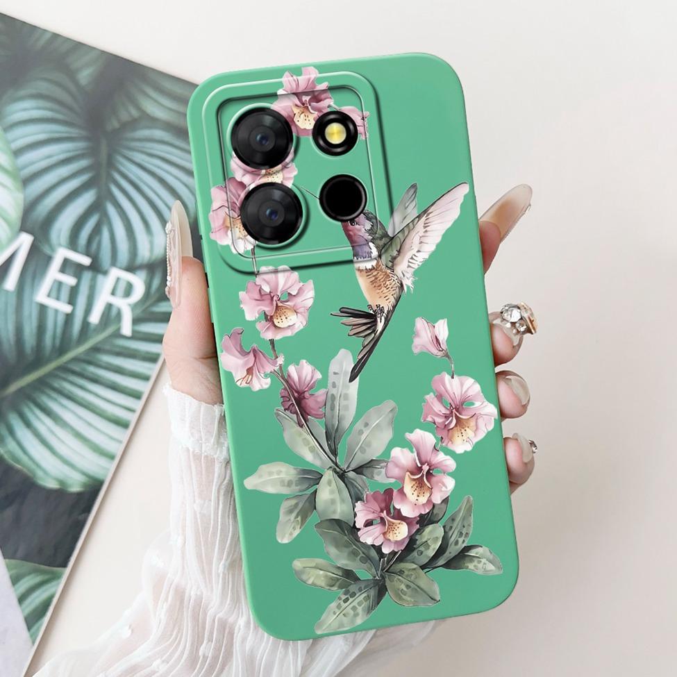 For ITEL A60s A662LM Case For ITEL A60 Cover Silicone Luxury Fashion Flowers Kawaii Girl Cute Shockproof Phone Case Bumper