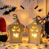 Atmospheric Scene Props Halloween Light Up Tombstone Ornaments, Spooky Small Hanging Graveyard Decoration with Party Decor LED for Haunted House,