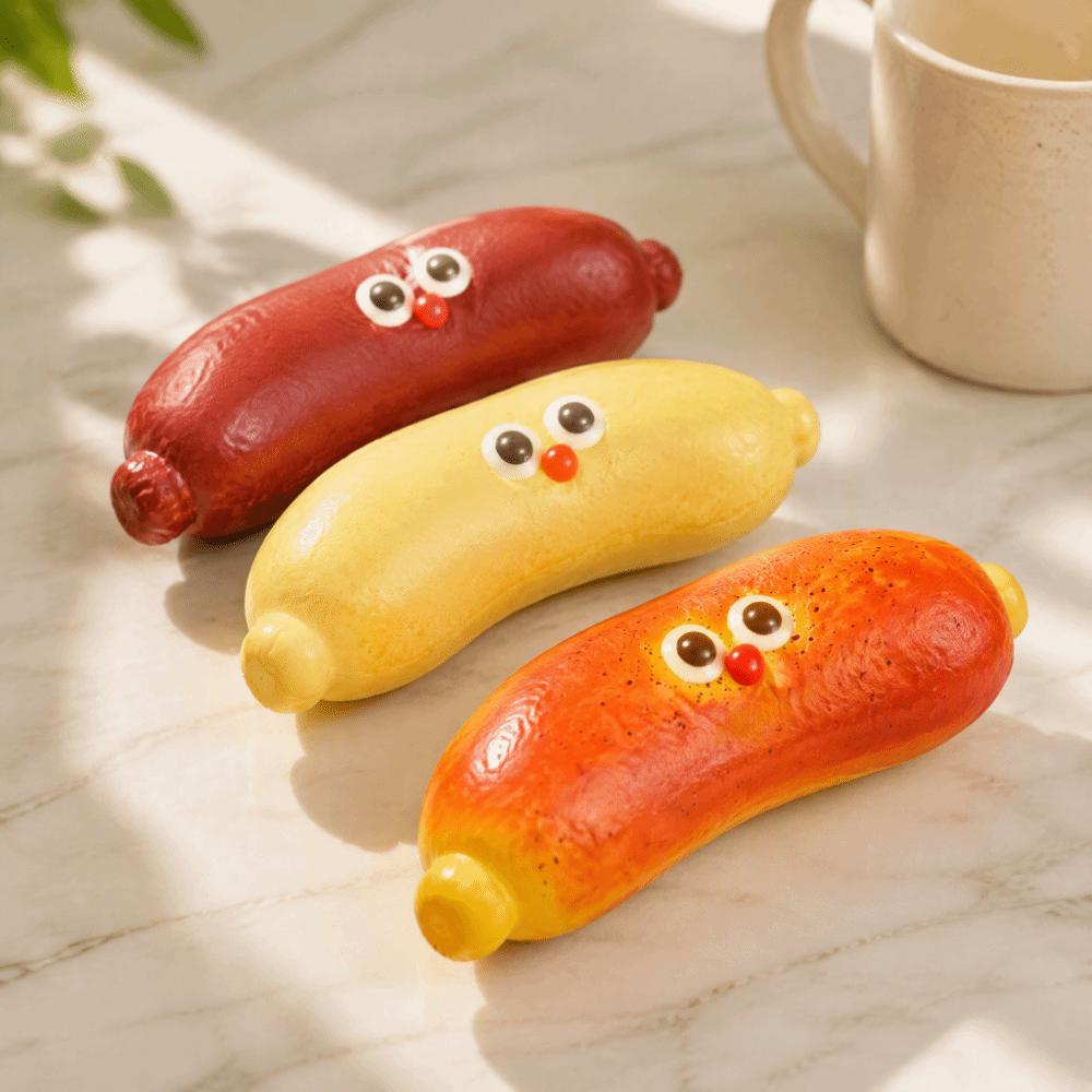 Slow Rebound Squeezable Toy Realistic Sausage-Style Fidget Toy Pinch Toy Squishy Toy Adults