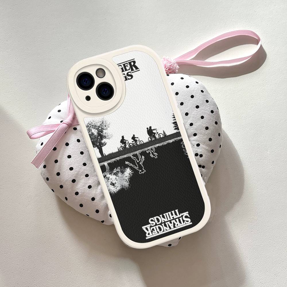 Горячий S-Stranger T-Things Кожаный Чехол Для Телефона Для IPhone 15 14 13 Pro Max 12 11 16 Plus Чехол Для Телефона