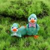 Garden Raincoat Duck Animal Resin DIY Ornaments Figurine Cake Decoration Micro Landscape Miniature