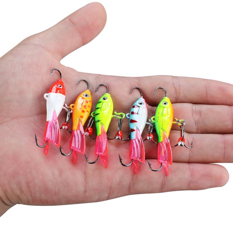 Рыболовные блесны для подледной рыбалки. 5 штук