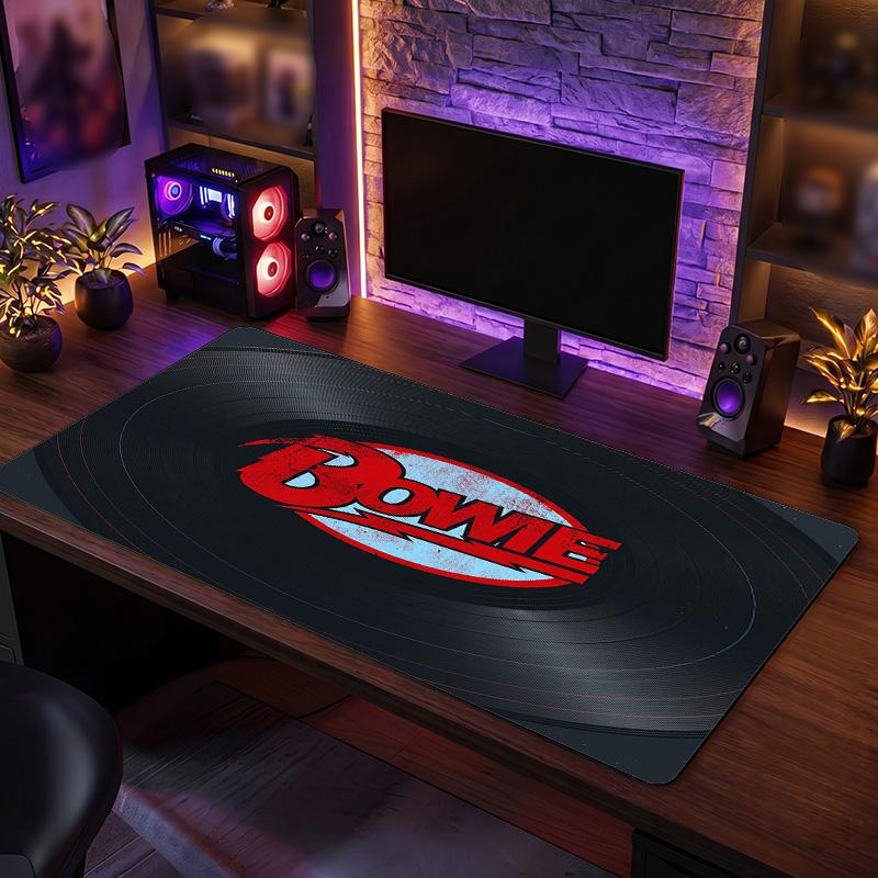 David Bowie Print Large Mouse Pad Smooth Surface Anti?Slip Desk Mat For Gaming Office Laptop Decoration