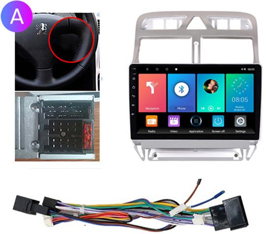 Автомобильный радиоприемник Android GPS-навигатор для Peugeot 307 307CC 307SW 2002-2013 мультимедийный стерео Wi-Fi видео 2din 2 DIN 1 + 16 ГБ