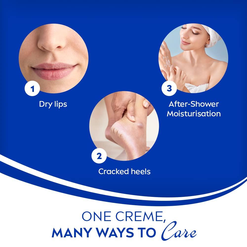 Nivea Крем 60 мл Многоцелевой увлажняющий крем для мягкой кожи, Интенсивный уход, Обогащен витамином Е, Удобный для путешествий