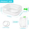 Hair Wash Basin for Bedridden People with Shower Head and Water Bag, Shampoo Basin with 1 M Drain Hose, Hair Washing for Bedridden People