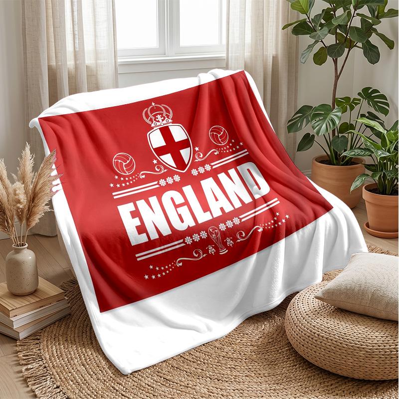 England national football team Theme blanket Soft Flannel Blanket Plush Throw Blanket Cozy Sofa Bed Blanket for Home Decor