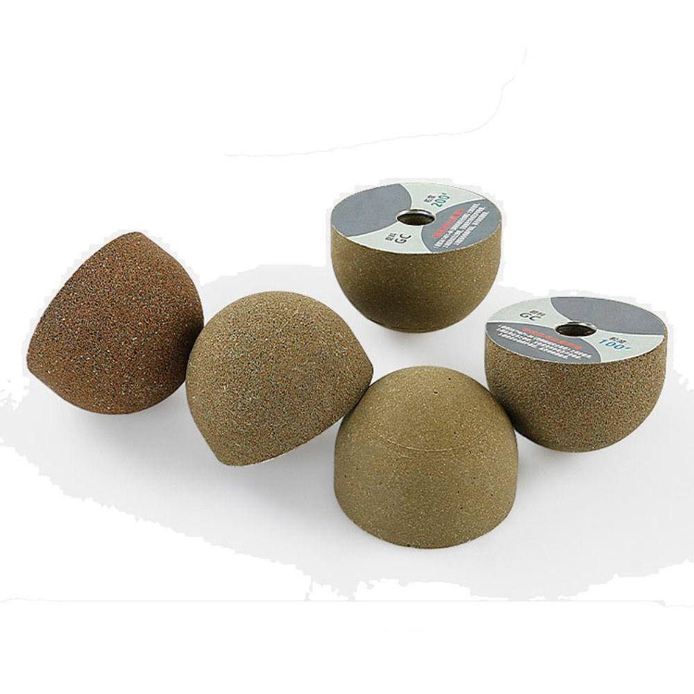 Flowerpot Arc Diamond Brazed Polishing Wheel Mushroom Grinding Head Stones Engraving Internal Hole