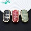 For Jeep Renegade Compass Grand Cherokee for Chrysler 300C Wrangler Dodge Car Key Cover Case Fob Car Accessaries Keychain