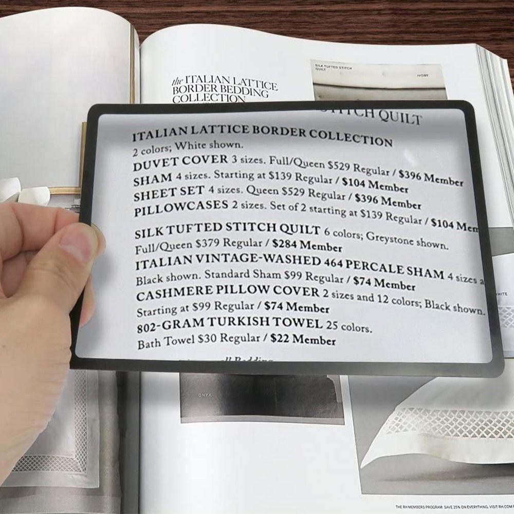 Portable Reading Magnifiers Handheld Magnifiers for Seniors Accessories Magnifying Glass Elderly