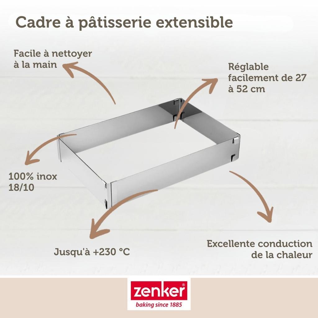 Zenker Smart Pastry Adjustable Cake Frame 27 To 52 Cm Ref. 7709