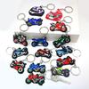 5 Pcs Keychains Cartoon Motorcycle Pendant Stainless Polish Hoop Portable Women Men Bag Decoration Pendant Keyring Pendants Keys Accessories