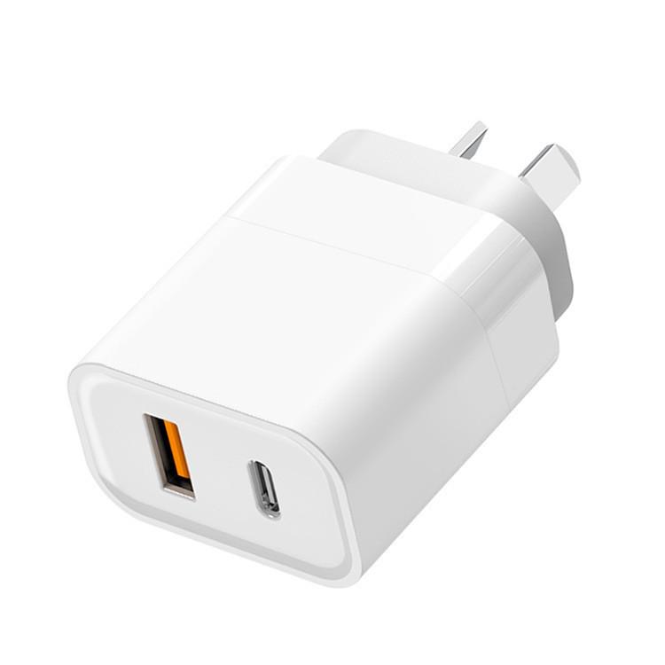 Сертифицированное SAA PD30W A+C Зарядное устройство Type-C USB QC3.0 12V 1.5A Австралийская стандартная вилка