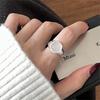 Кольцо из стерлингового серебра 925 пробы, ретро, простое серебряное кольцо для женщин, не тускнеющее, легкая роскошь, ощущение высокого класса, универсальное, открытое, модное, кольцо с индивидуальностью