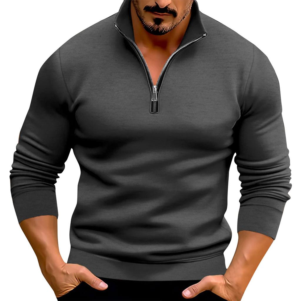 Мужская модная футболка с длинным рукавом, весенне-осенний пуловер с длинным рукавом, толстовка