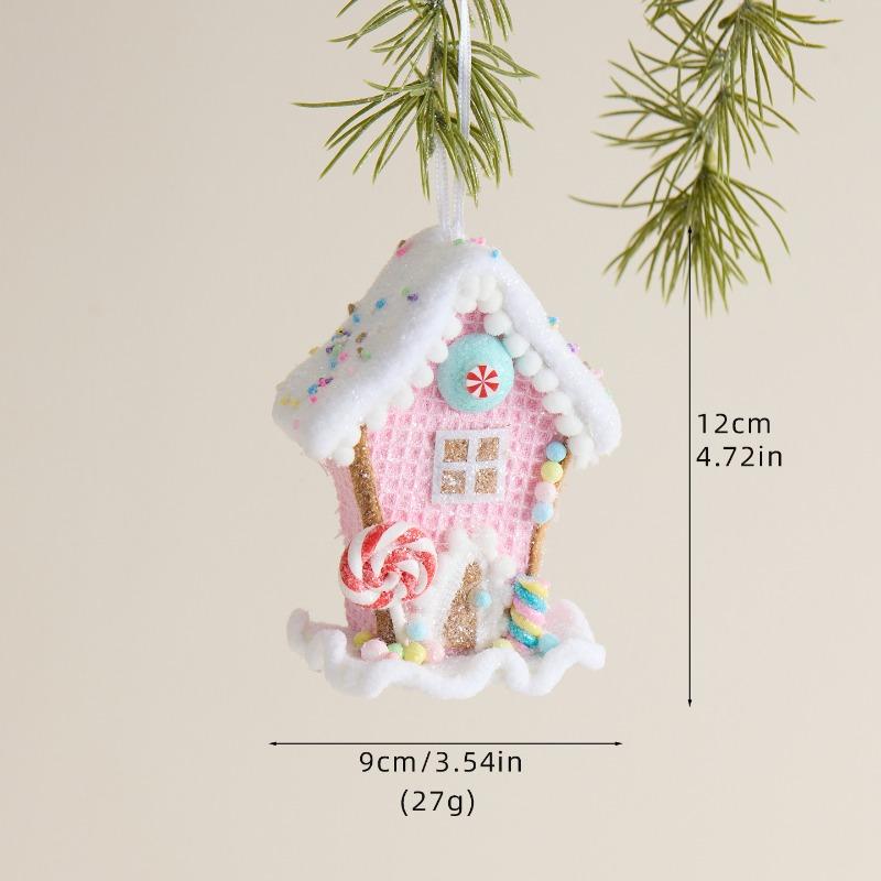 Christmas decorations Festive flannel cane candy Christmas tree pendant ins Internet celebrity pendant ornament