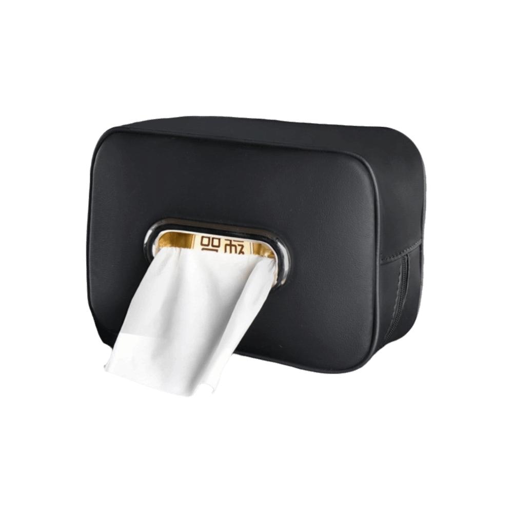 Minimalist Car Tissue Box Leather Tissue Storage Box Durable Sun Visor Tissue Box Car Interior