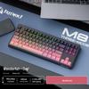 Беспроводная RGB-клавиатура с механическим ощущением Free Wolf M87V2 с боковой печатью на PBT-колпачках и Bluetooth.