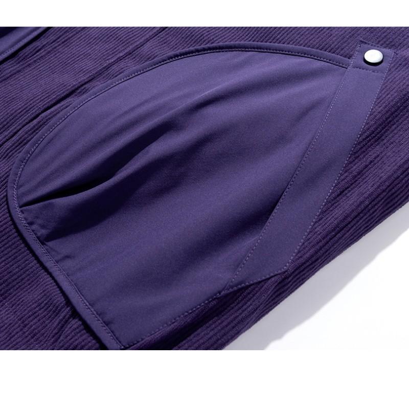 Мужская новая весенняя вельветовая куртка-бомбер с воротником-стойкой, Американское повседневное мужское пальто в стиле ретро