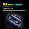 F9-8 BT5.3 Wireless Earphones In-Ear Earbuds LED DisplayCVC Noise ReductionTouch ControlHiFi