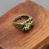 Brass Pixiu Rings Collection Accessories Figurines Copper Adjustable Ring Gifts