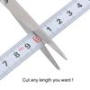 uxcell Carbon Steel Adhesive Tape Tape, White, Straight Track Tape, Flat Ruler, 50cm Metric, Left To Right Reading, 1 Sheet