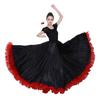 Полиэстеровые костюмы для танца живота Большая юбка с большим взмахом Модное танцевальное платье для танца пасодобль Танец