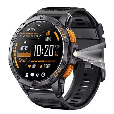 K67 Smart Watch 1.43" Amoled LED Фонарик Компас Барометрический Высотомер GPS Спортивный Фитнес-Трекер Montion BT Звонки Smartwatch