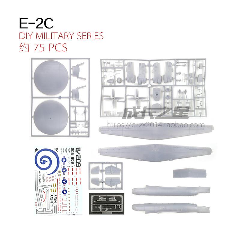 1/72 Airplane Model United States E-2C Hawkeye Airborne Early Warning Aircraft Assembly Model DIY Military Toys