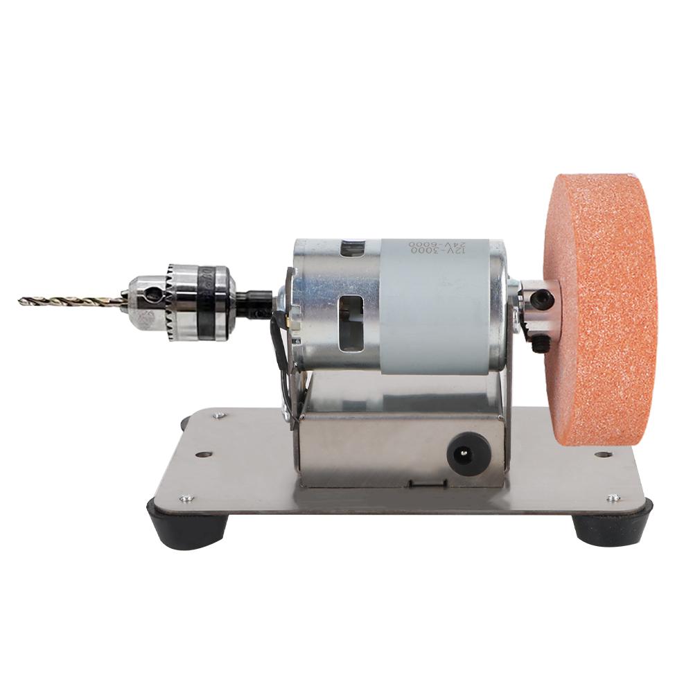 Двойной шлифовальный станок Артефакт Настольный шлифовальный двигатель Электрический шлифовальный круг Шлифовальный камень Микро Зернистость и Полировка Мини