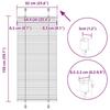 Pleated Blind Pink 65x150 cm Fabric Width 64.4 cm Polyester