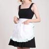 European Style Waist Apron Dual Pockets Work Apron New Cooking Half Apron