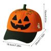 Pumpkin Hat Halloween Pumpkin Face Lantern Baseball Hat Spooky Costume Headgear For Women Men Trick Or Treat Cosplay Masquerade