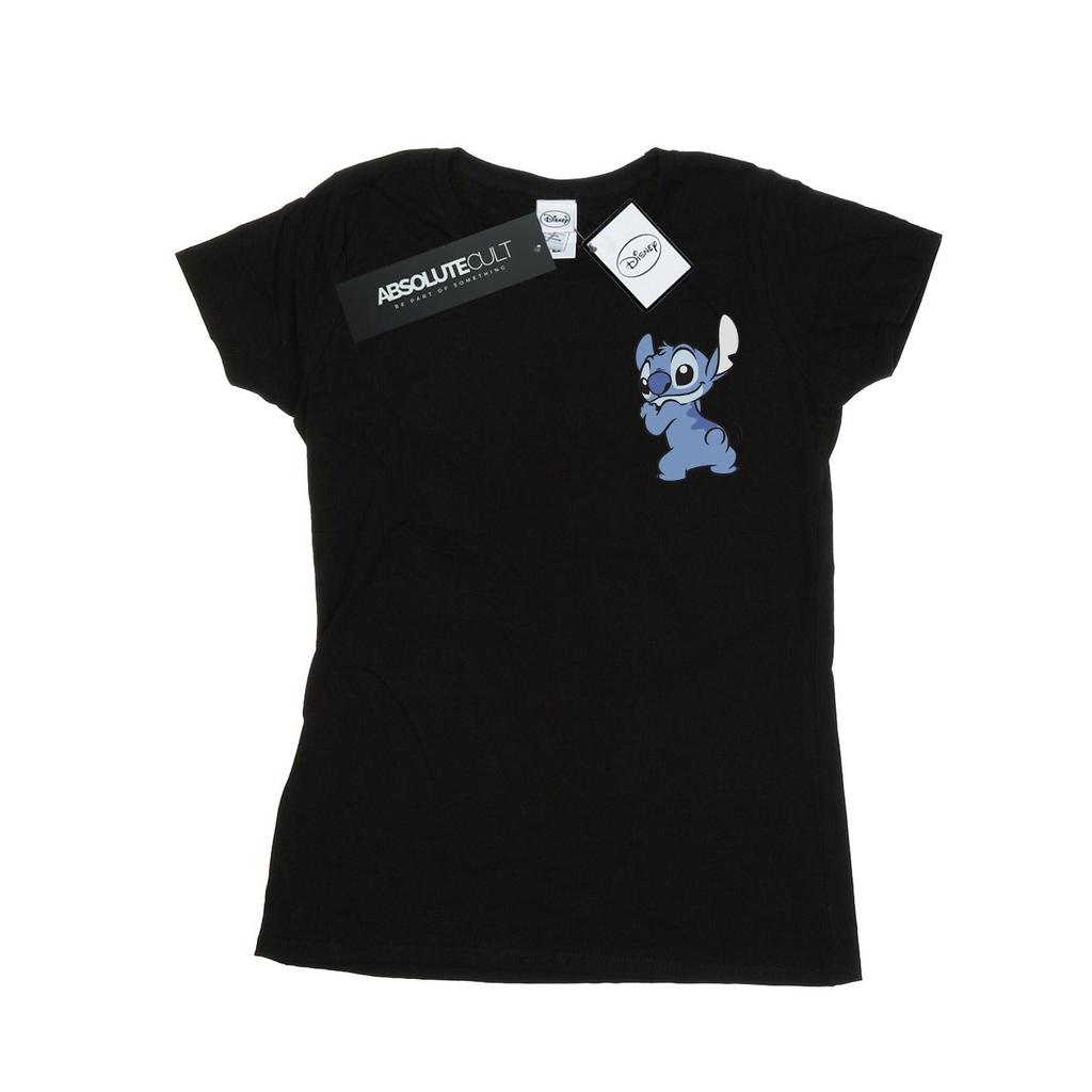 Disney Womens/Ladies Lilo And Stitch Stitch Backside Breast Print Cotton T-Shirt