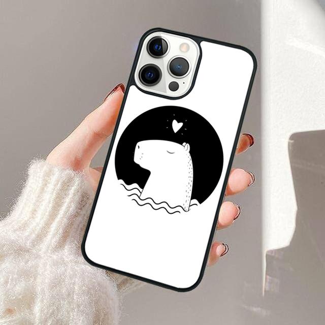 Чехол для телефона с животным Капибарой для Apple iPhone 17 Air Pro Max Plus Чехол для iPhone 17 Air 14 15 16 13 12 Max Чехол