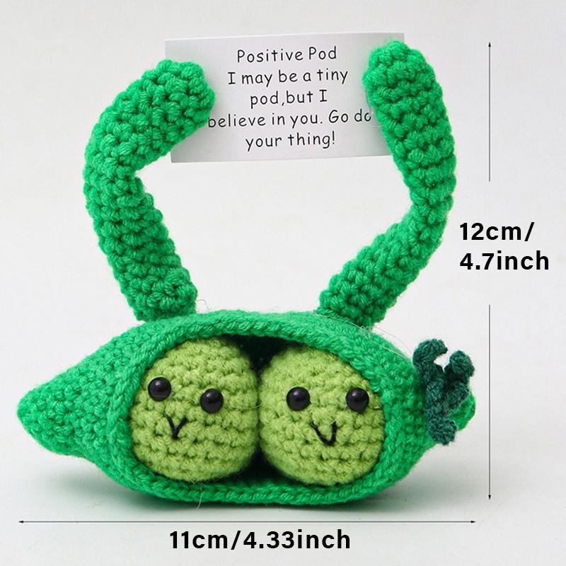 Positive Energy Potato Pocket Hug Handmade Animalcrochet Mini Doll Funny Wool Gift For Friends Or Lover Emotional Support Plant